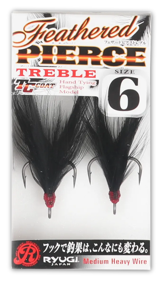 RYUGI Feathered Pierce Treble Hook